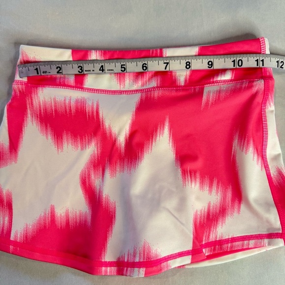 GAP Fit Skort Pink and White Star Girls Skirt Activewear Sz M (8-9) - Picture 7 of 7